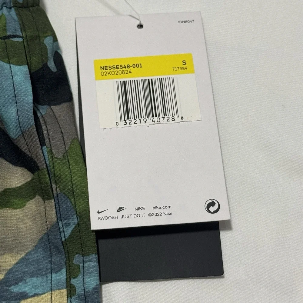 Nike Essential Lap Swim Trunks Camo 9" Shorts‎ Multicolor Mens Size S New - Picture 5 of 13
